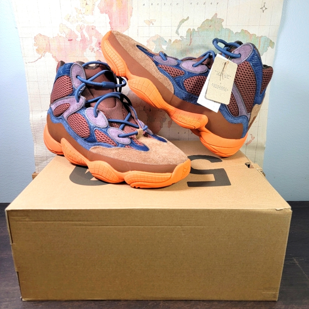 BRAND NEW Adidas Yeezy 500 High Tactile Orange Men's Size 12.0 - Picture 1 of 7